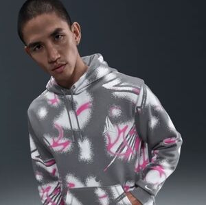 Nike Gray and White Ja Morant Hoodie